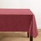 Threadmade Home Monterey Linen Texture Vinyl Indoor/Outdoor Tablecloth, Brick - 60"W x 102"L